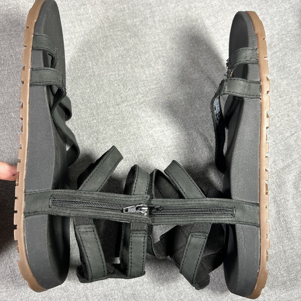 Chacos Sandal Women’s Size 11 Black Leather Lowdown Strappy High Flat - Picture 3 of 9